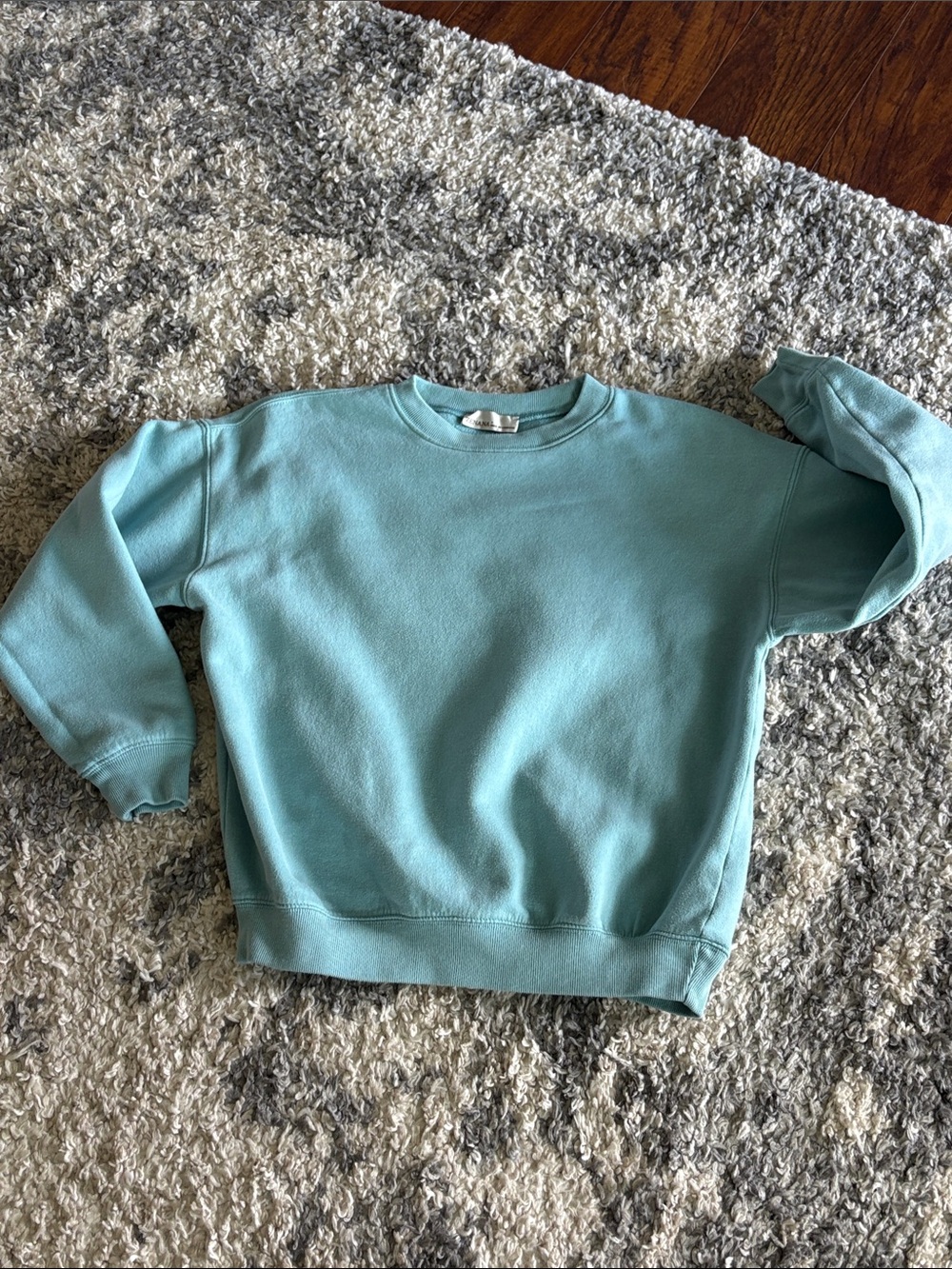 Zenana Outfitters Aqua Crewneck Sweatshirt